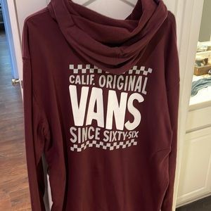 Burgundy Vans 2xl hoodie